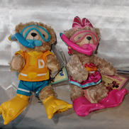 香港ディズニーシュノーケリングぬいぐるみペアセット|DISNEY