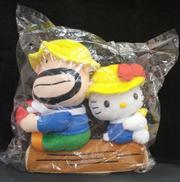 カールおじさん✕キティぬいぐるみ|＿