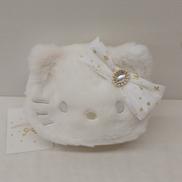 キティ フェイス型ポーチ ホワイト