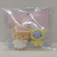 リトルツインスターズ マスコットブローチ ララ&くまさん|サンリオ