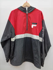 アノラックパーカー BLK×RED|FILA
