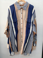 長袖シャツ BEG×NVY|RODEO BLUE