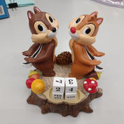 チップとデール 「チップとデール」 万年カレンダーフィギュア|ディズニーストア