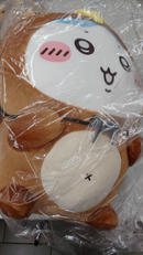 ハチワレ ドデカたぬきぬいぐるみ|グレイ・パーカー・ サービス