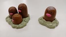 旧モンコレ　ディグダ&ダグトリオ|TOMY