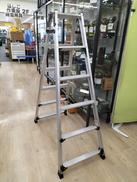 伸縮脚付はしご兼用脚立|ALINCO