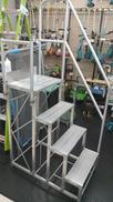 アルミ製製作業台 手すり付|ピカコーポレーション