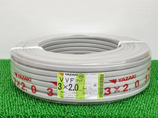YAZAKI VVF(PBF) 3×2.0MM 【100M】|YAZAKI